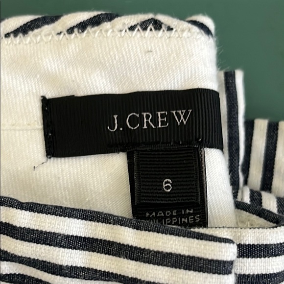 J. Crew Black and White Striped Capris - Picture 2 of 4